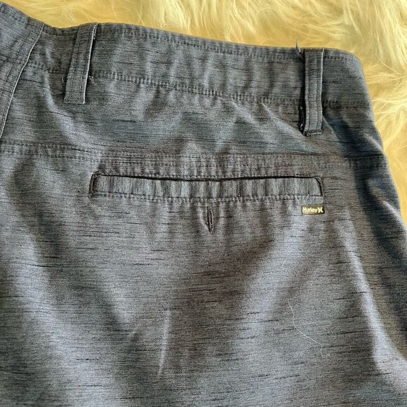 Hurley X Nike Dri-Fit Men’s 36 Blue Flat Front Chino Shorts Casual Lightweight - Picture 8 of 11